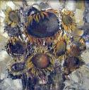 Unul dintre subiectele de baza ale artistului este floarea-soarelui